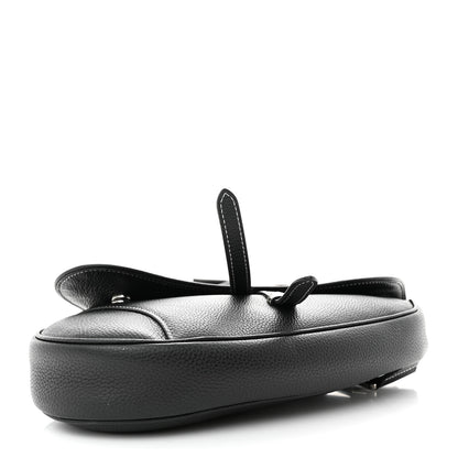 Christian Dior X KAWS Grained Calfskin Bee Saddle Bag Black 4 of 11
