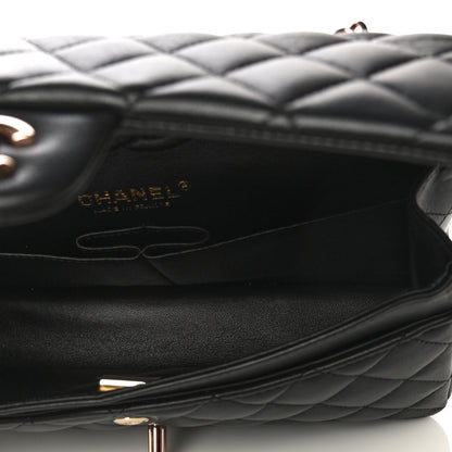 Chanel Lambskin Quilted Small Double Flap Black 5 of 11