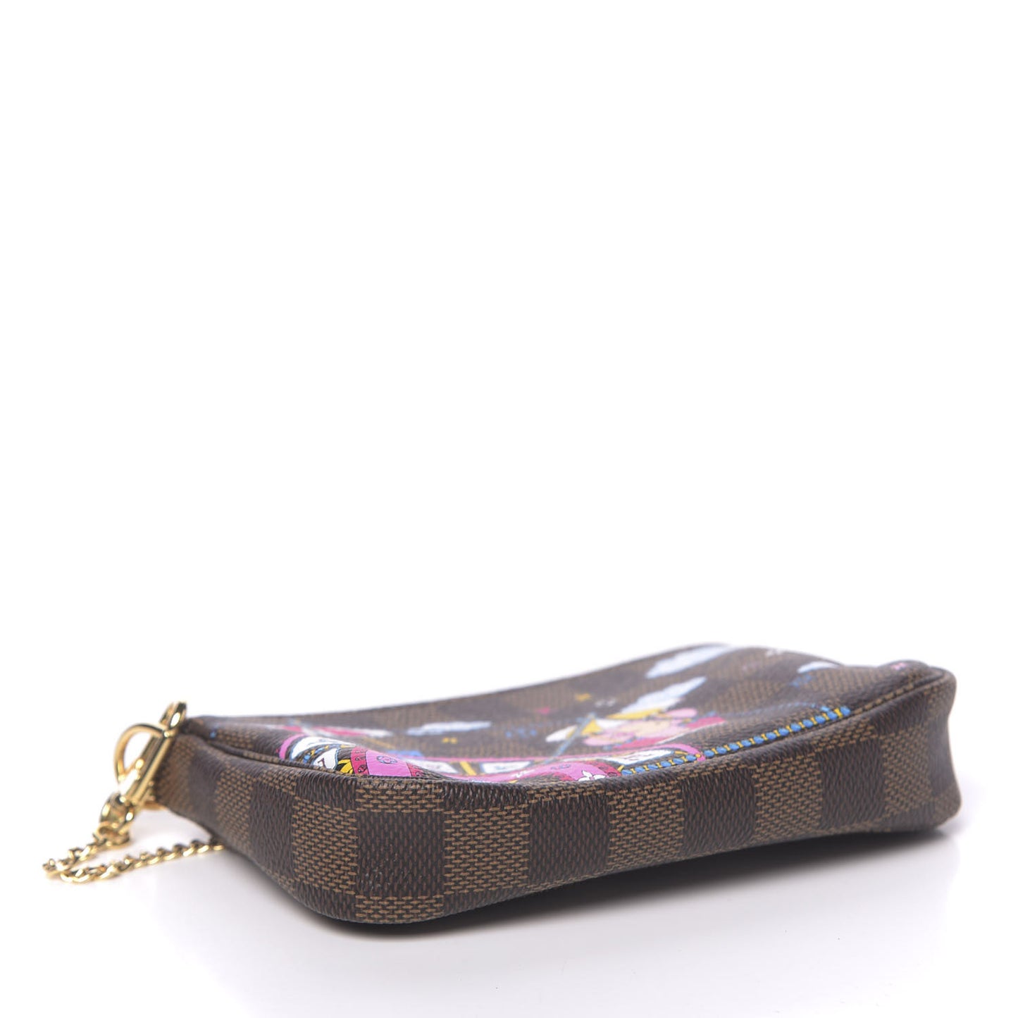 Damier Ebene 2020 Christmas Animation Big Wheel Mini Pochette Accessories Rose Ballerine