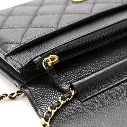 Chanel Caviar Quilted Miss Coco Wallet On Chain WOC Black 12 of 14