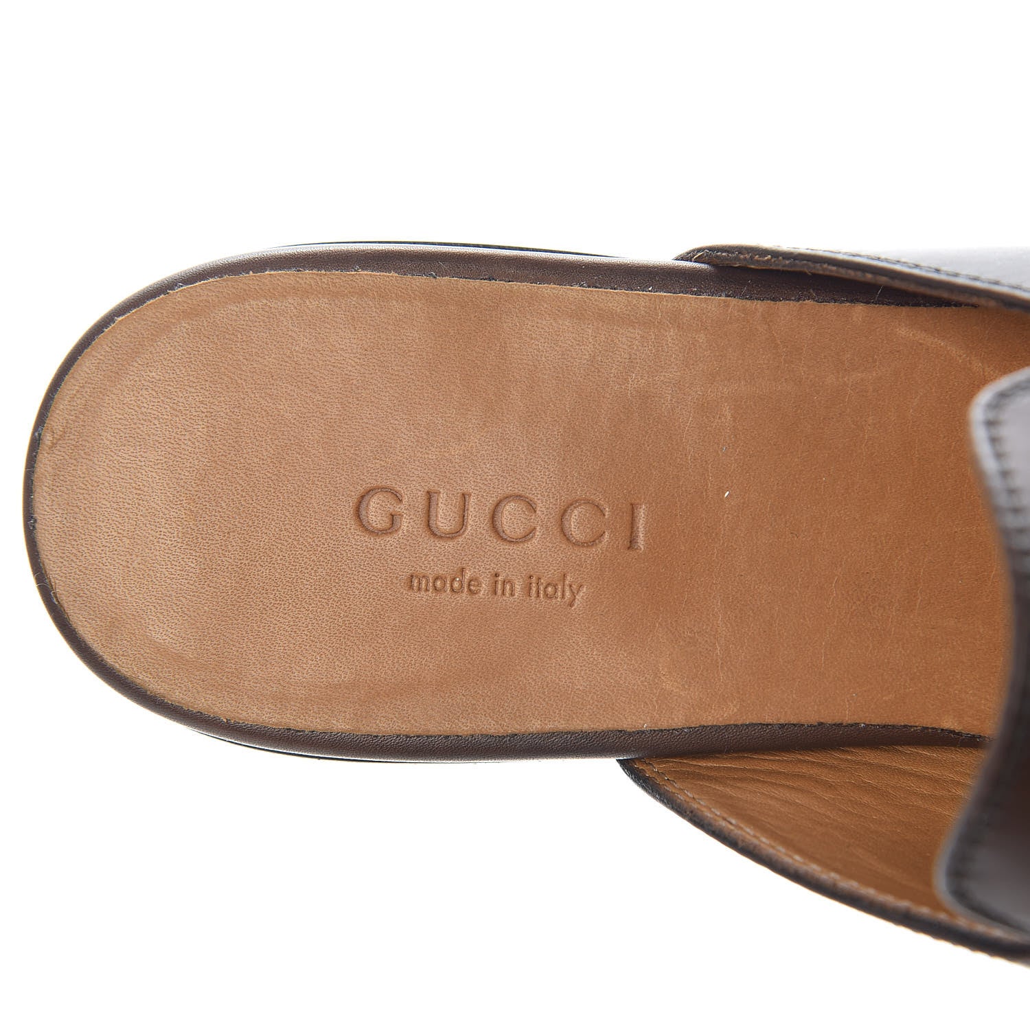Gucci Calfskin Womens Princetown Slippers 36 Fondente Brown 7 of 9