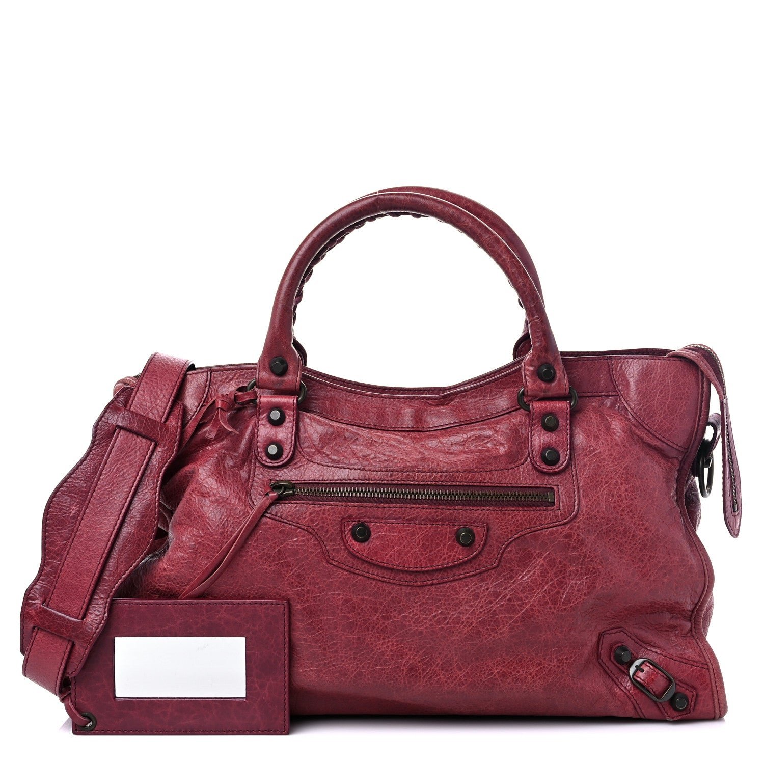 Balenciaga Agneau Classic Hardware City Cassis 1 of 17