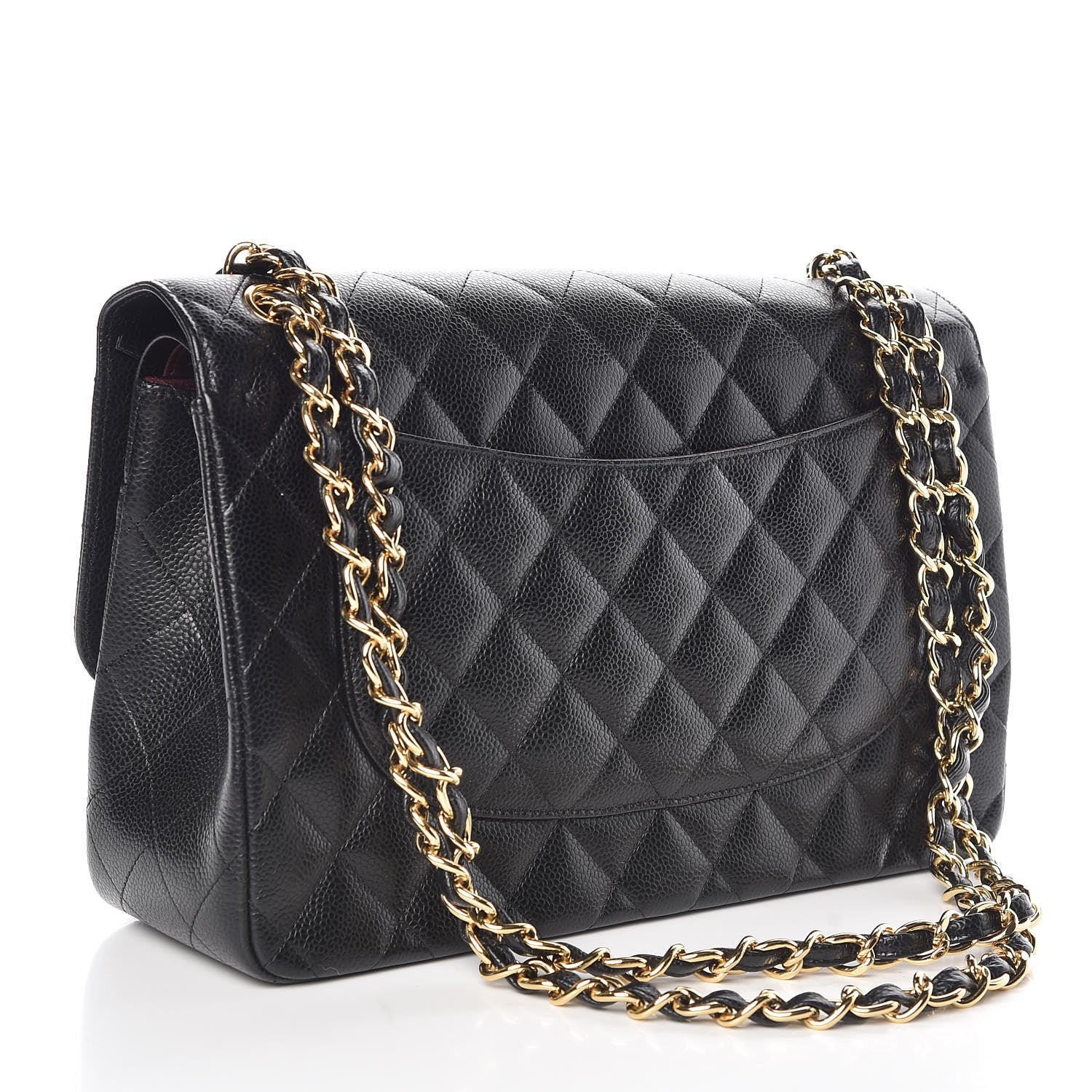 Chanel Caviar Quilted Jumbo Double Flap Black 3 of 9