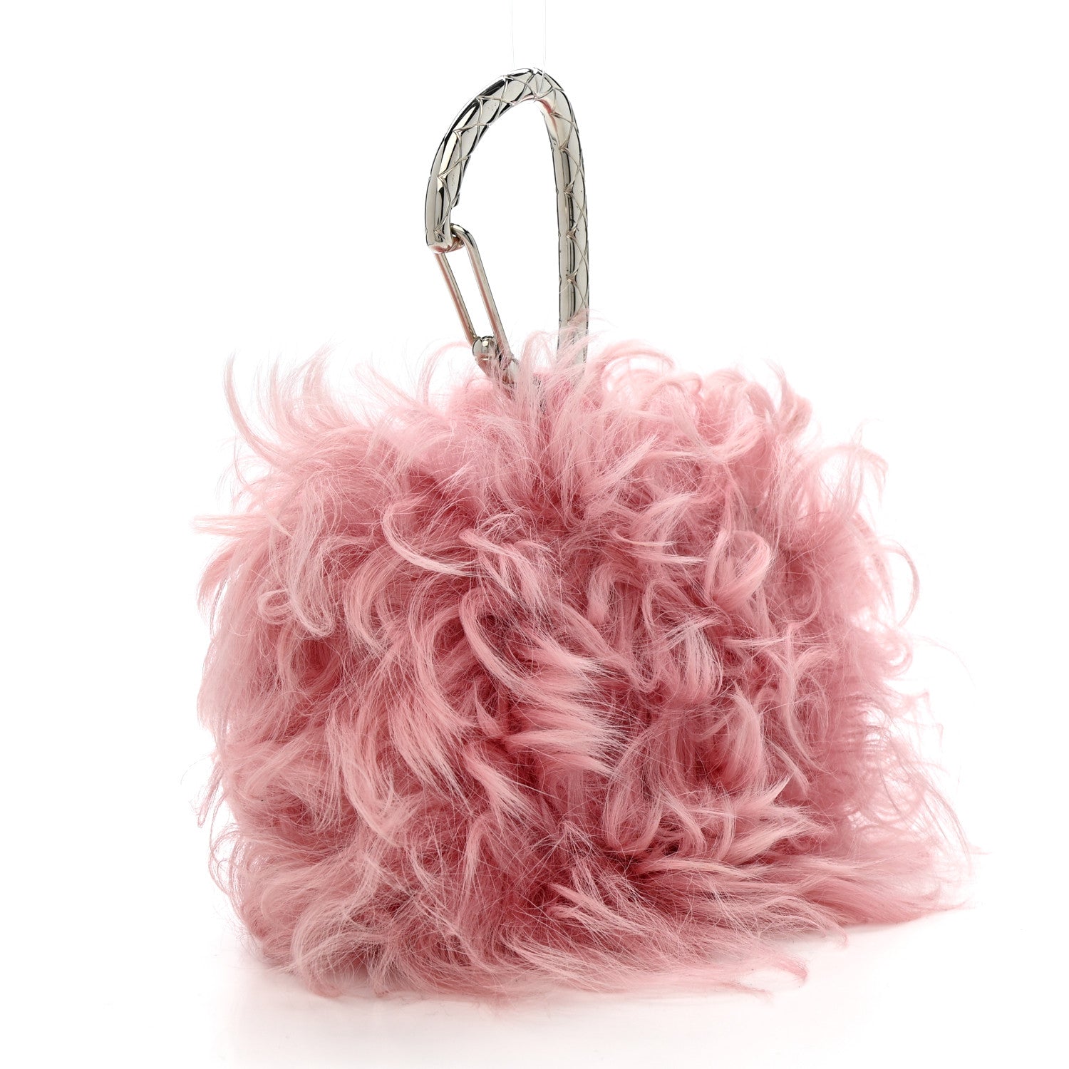 Chanel Shearling Lambskin CC Hook Card Holder Pink 3 of 7