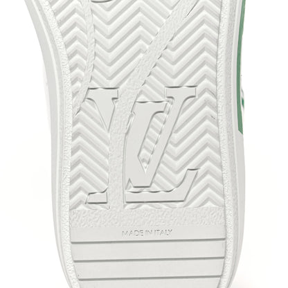 Louis Vuitton Calfskin Charlie Sneaker 40 White Green 6 of 8