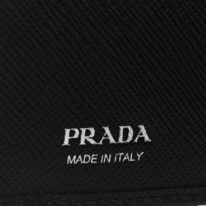 Prada Saffiano Metal Compact Wallet Black 7 of 13