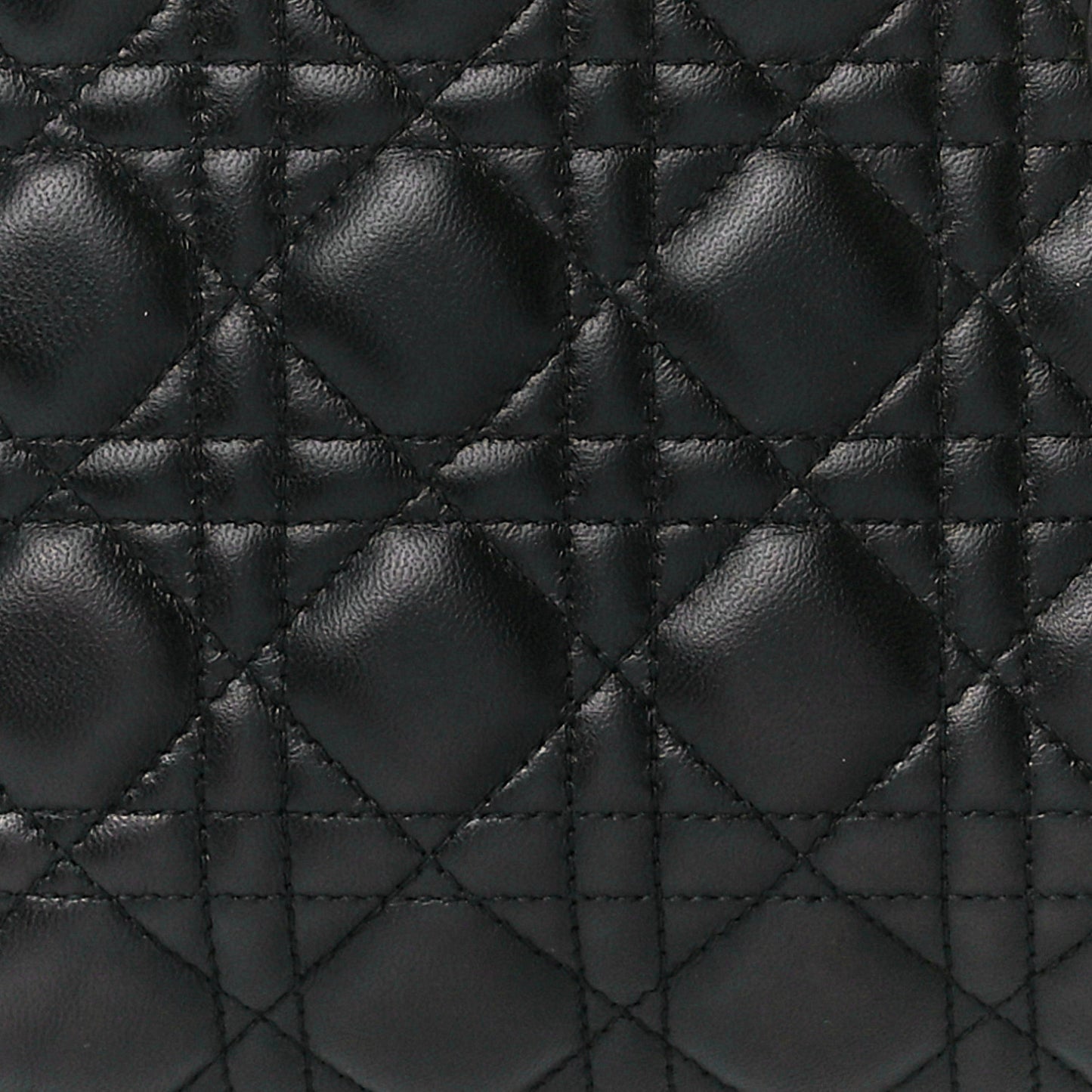 Lambskin Cannage Medium Lady Dior Black