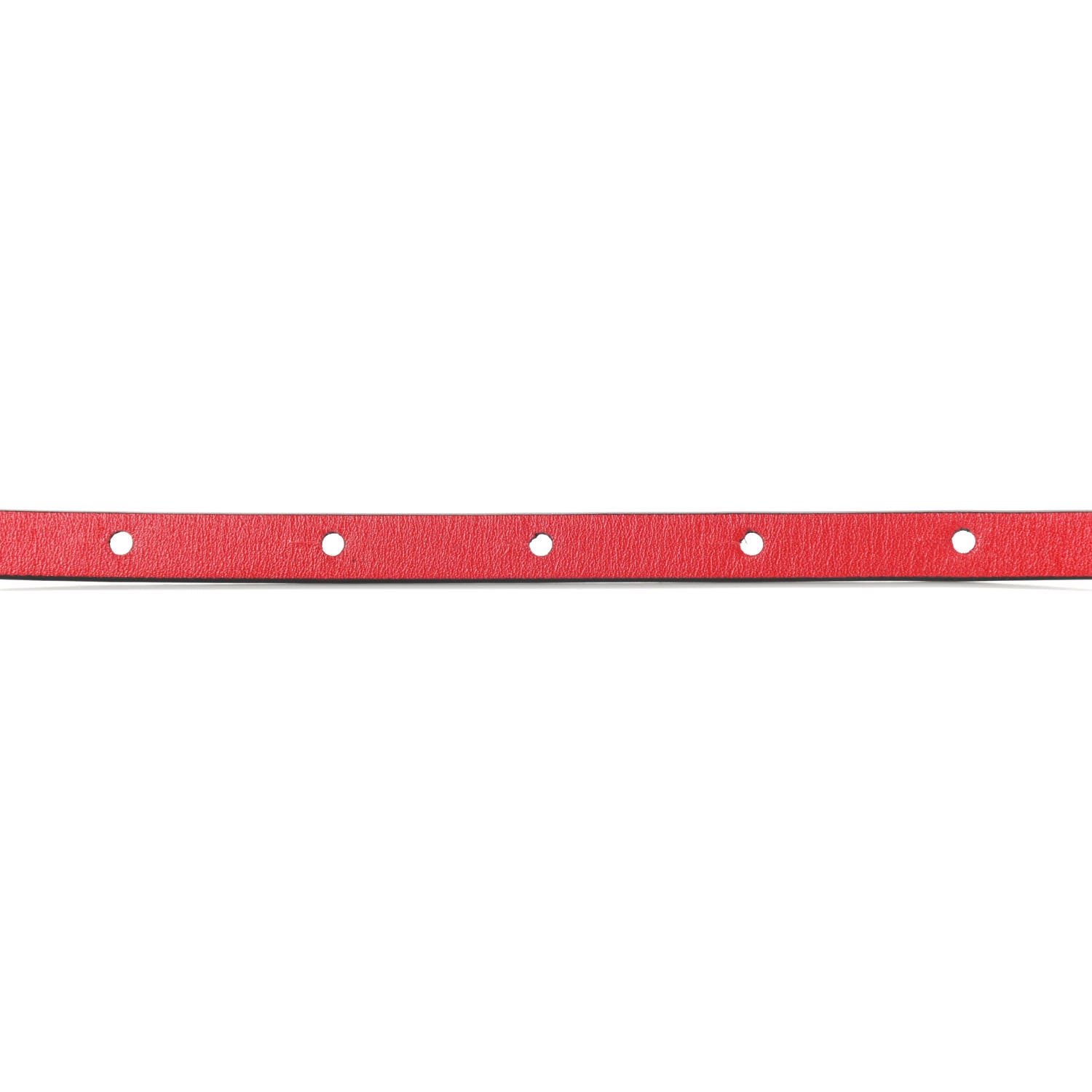 Valentino Garavani Glossy Calfskin VLogo Reversible 10mm Belt 80 32 Black Red 4 of 6