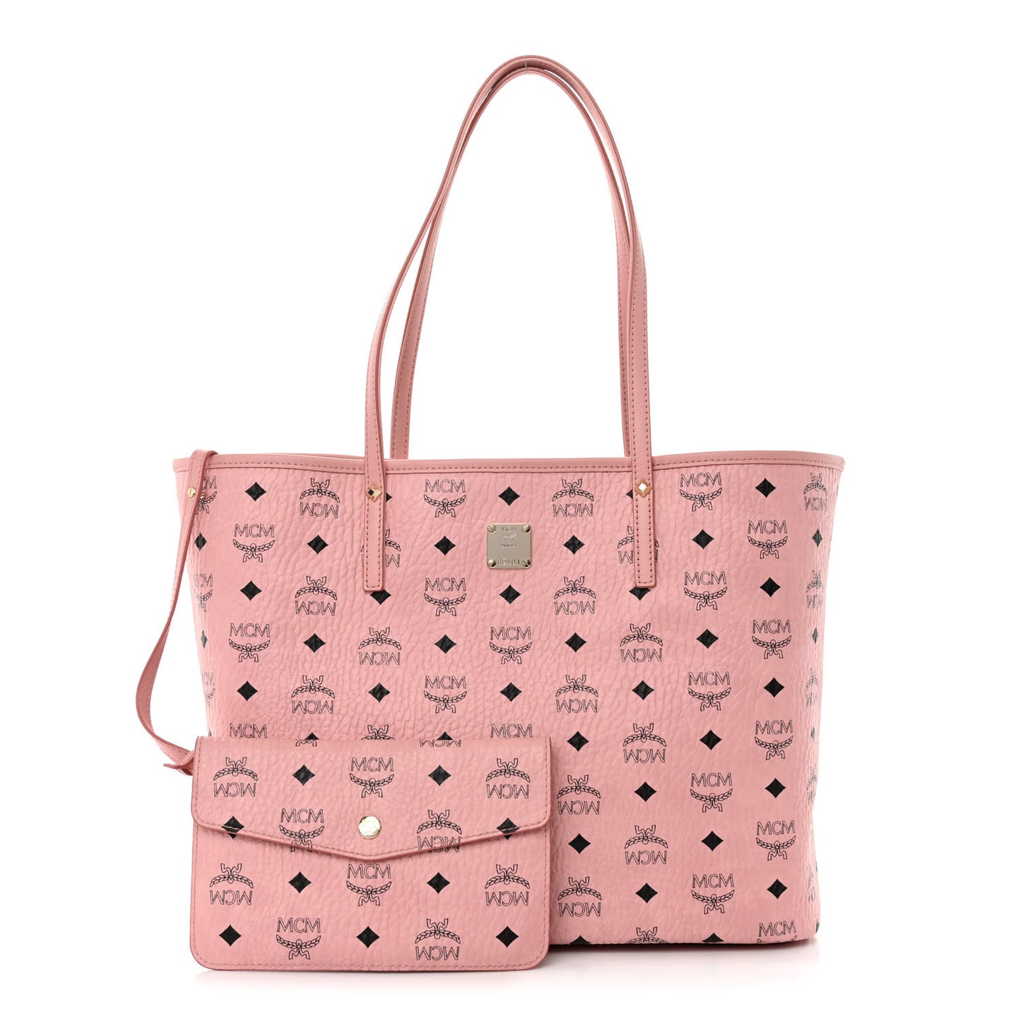 Visetos Medium Liz Reversible Shopper Tote Powder Pink