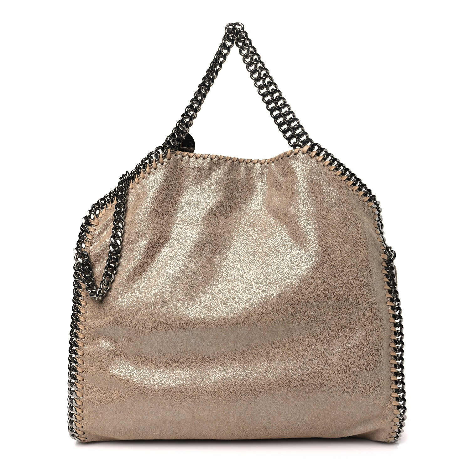 Stella McCartney Shaggy Deer Falabella Fold Over Tote Taupe 1 of 11
