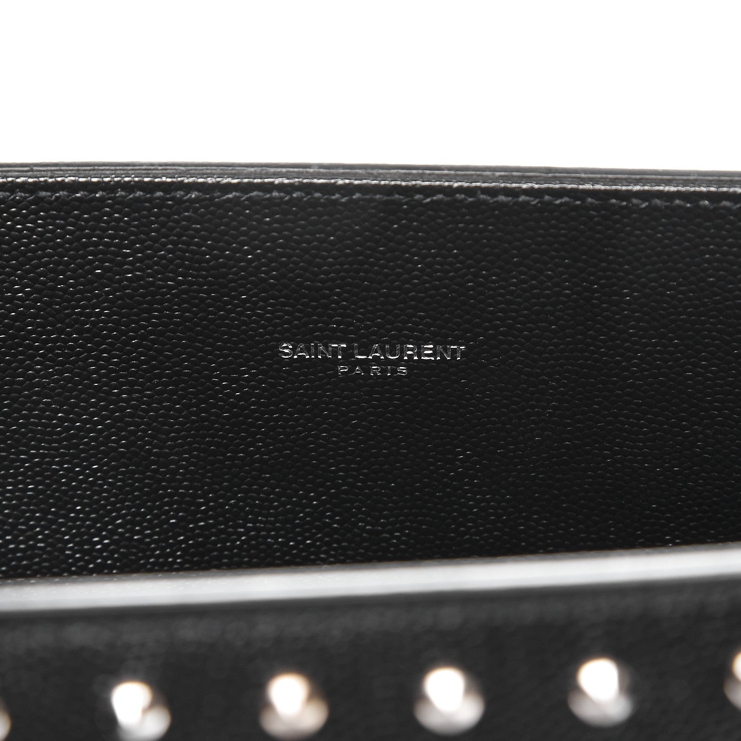 Saint Laurent Grain De Poudre Studded Small Sac De Jour Black 9 of 9