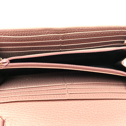 Gucci Dollar Calfskin Petite GG Marmont Wallet Chain Perfect Pink 5 of 17