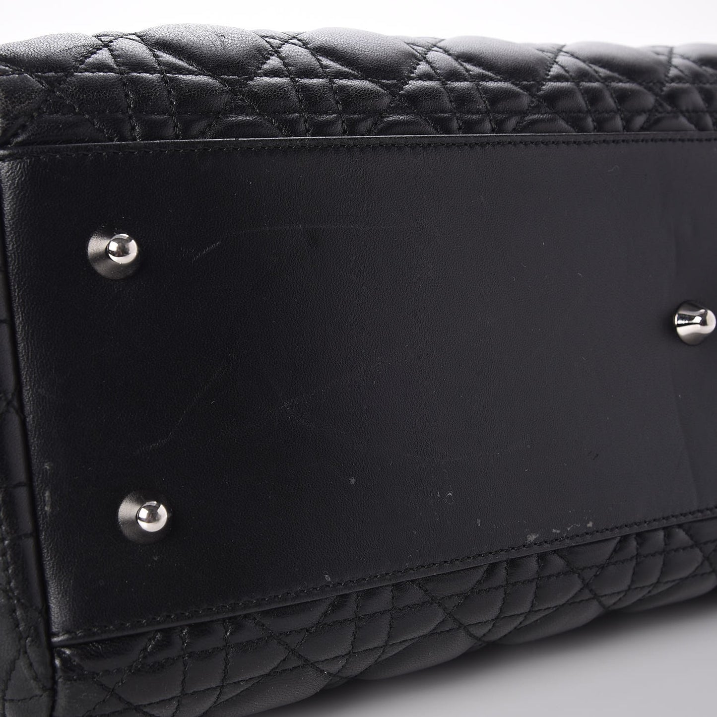 Lambskin Cannage Large Dior Soft Shopping Tote Black