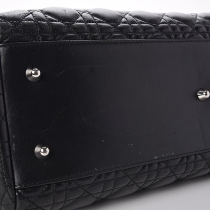 Christian Dior Lambskin Cannage Large Dior Soft Shopping Tote Black 7 of 8