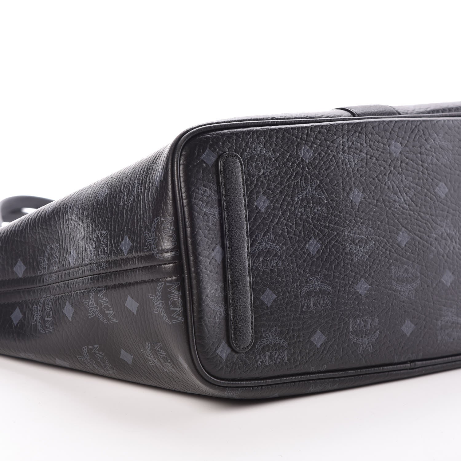 MCM Visetos Medium Liz Reversible Shopper Tote Black 9 of 13