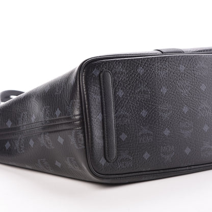 MCM Visetos Medium Liz Reversible Shopper Tote Black 9 of 13