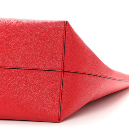 Alexander McQueen Grained Calfskin Skull Open Shopper Tote Red 9 of 9