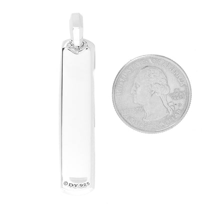 David Yurman Sterling Silver Black Onyx Exotic Stone Pendant 2 of 3