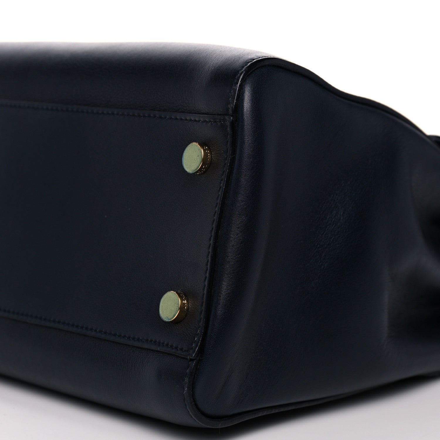 Saint Laurent Calfskin Medium Moujik Top Handle Bag Navy 8 of 12