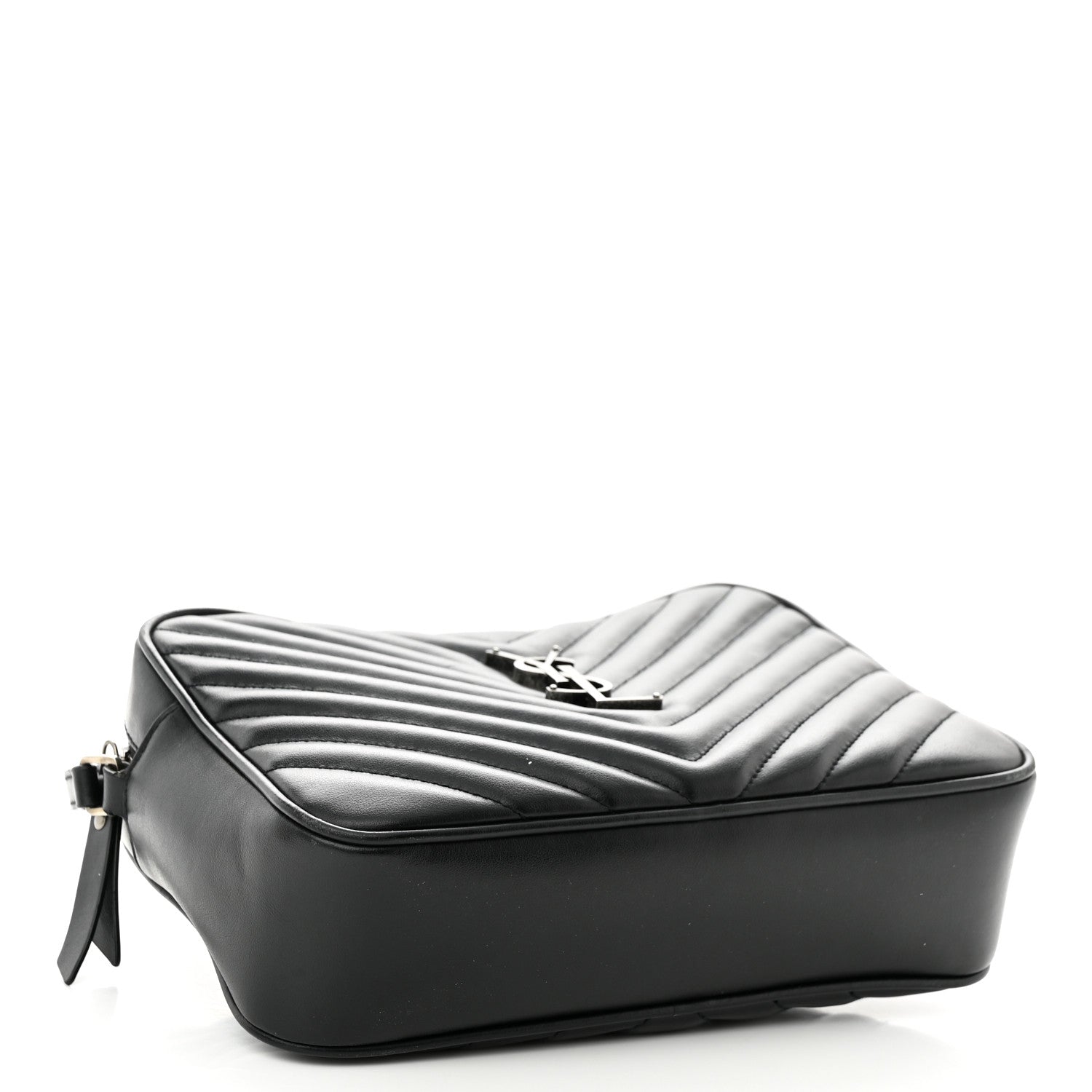 Saint Laurent Calfskin Matelasse Monogram Lou Camera Bag Black 4 of 13