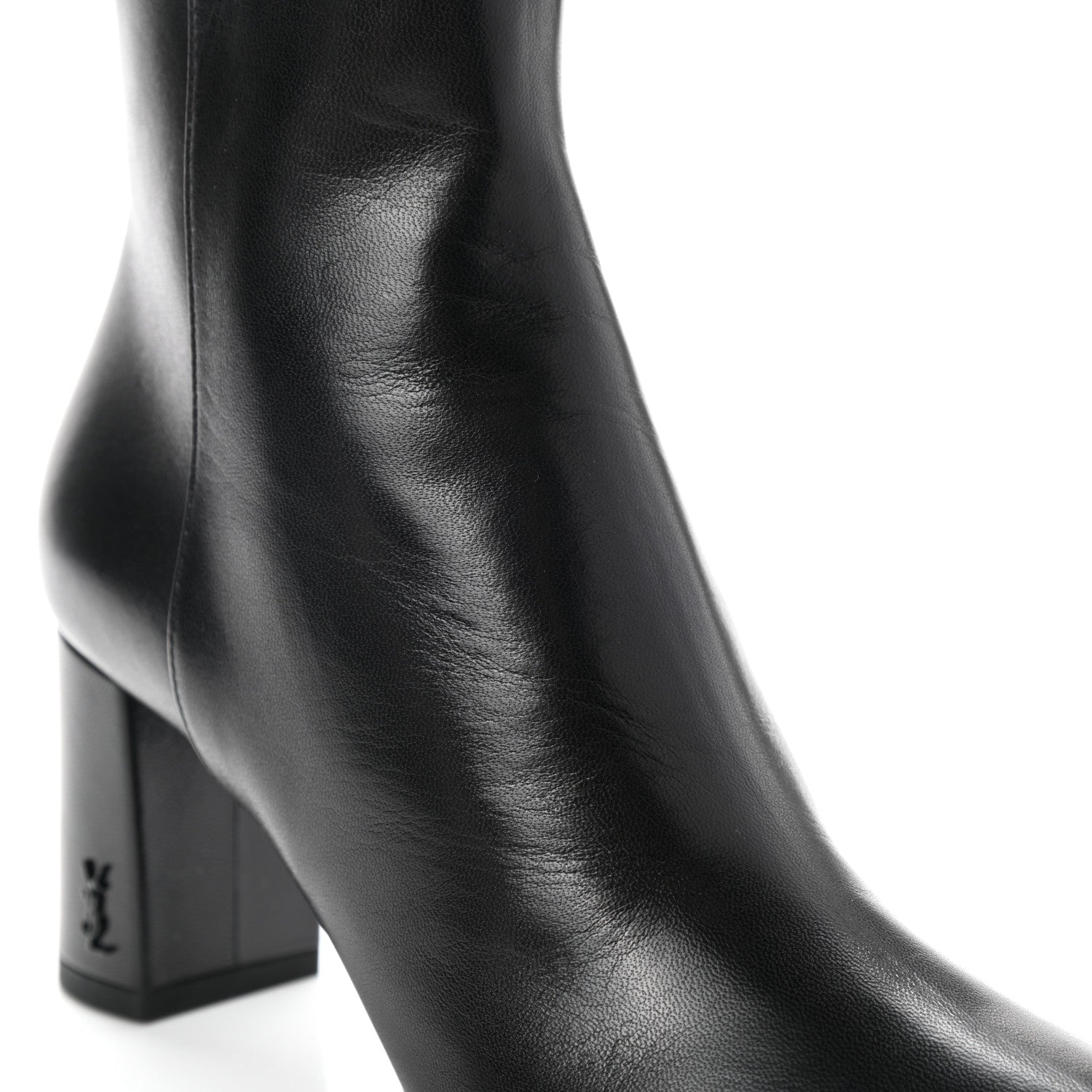 Saint Laurent Nappa Loulou Ankle Zip Boot 36.5 Black 12 of 16