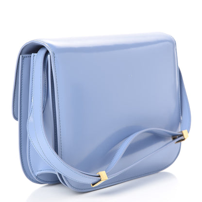Celine Spazzolato Calfskin Medium Classic Box Flap Bag Porcelain 3 of 9