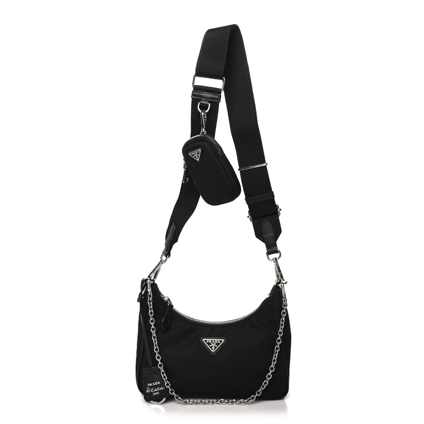 Nylon Re-Edition 2005 Shoulder Bag Black