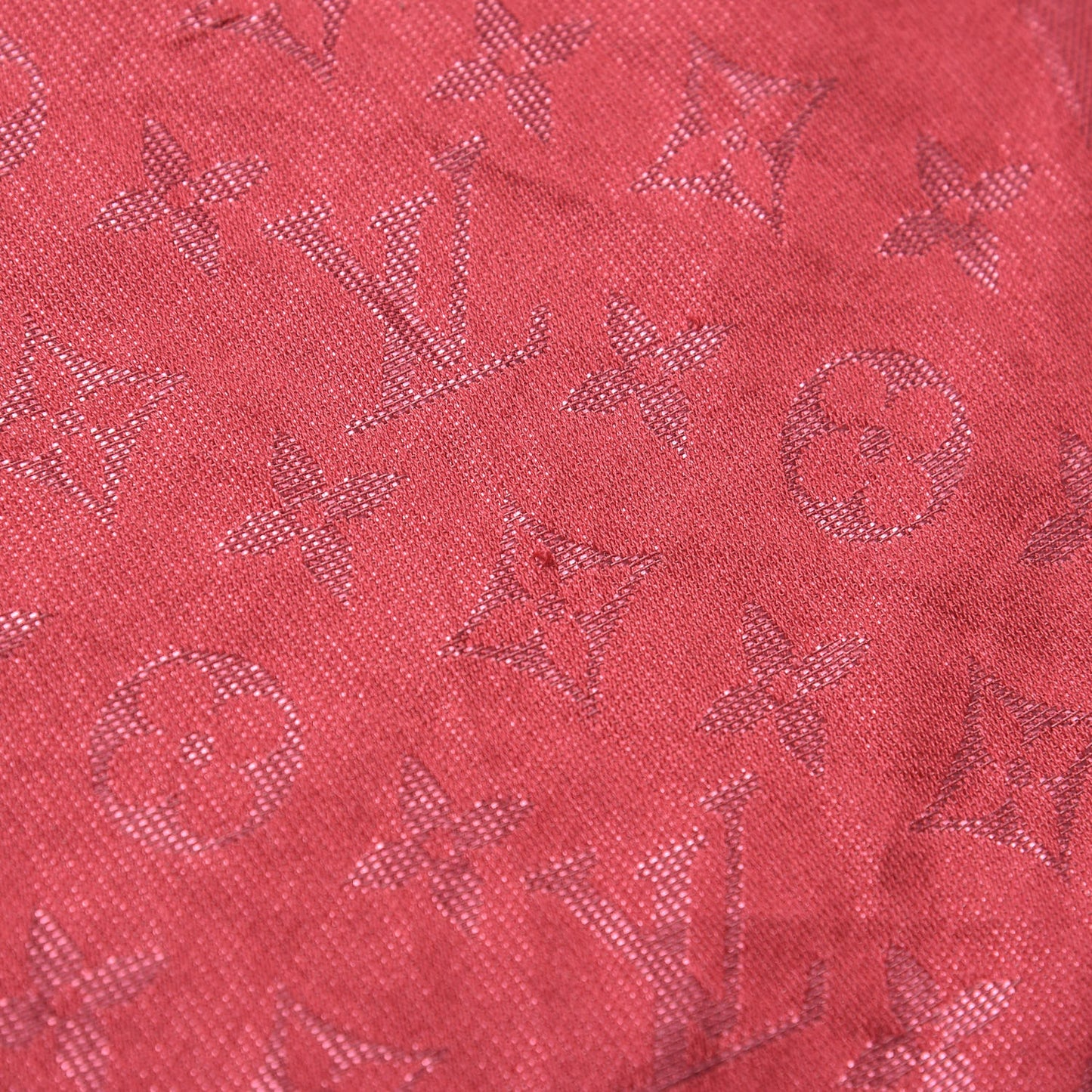 Silk Lurex Wool Monogram Shine Shawl Fuchsia