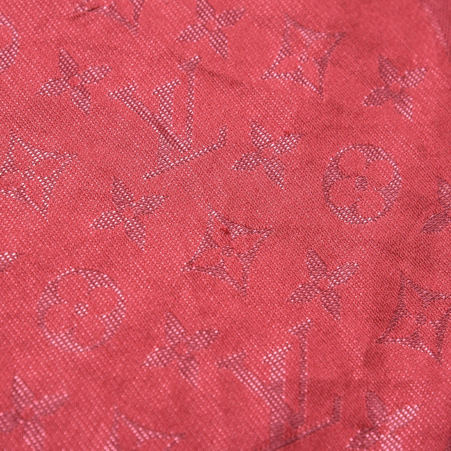 Louis Vuitton Silk Lurex Wool Monogram Shine Shawl Fuchsia 6 of 7
