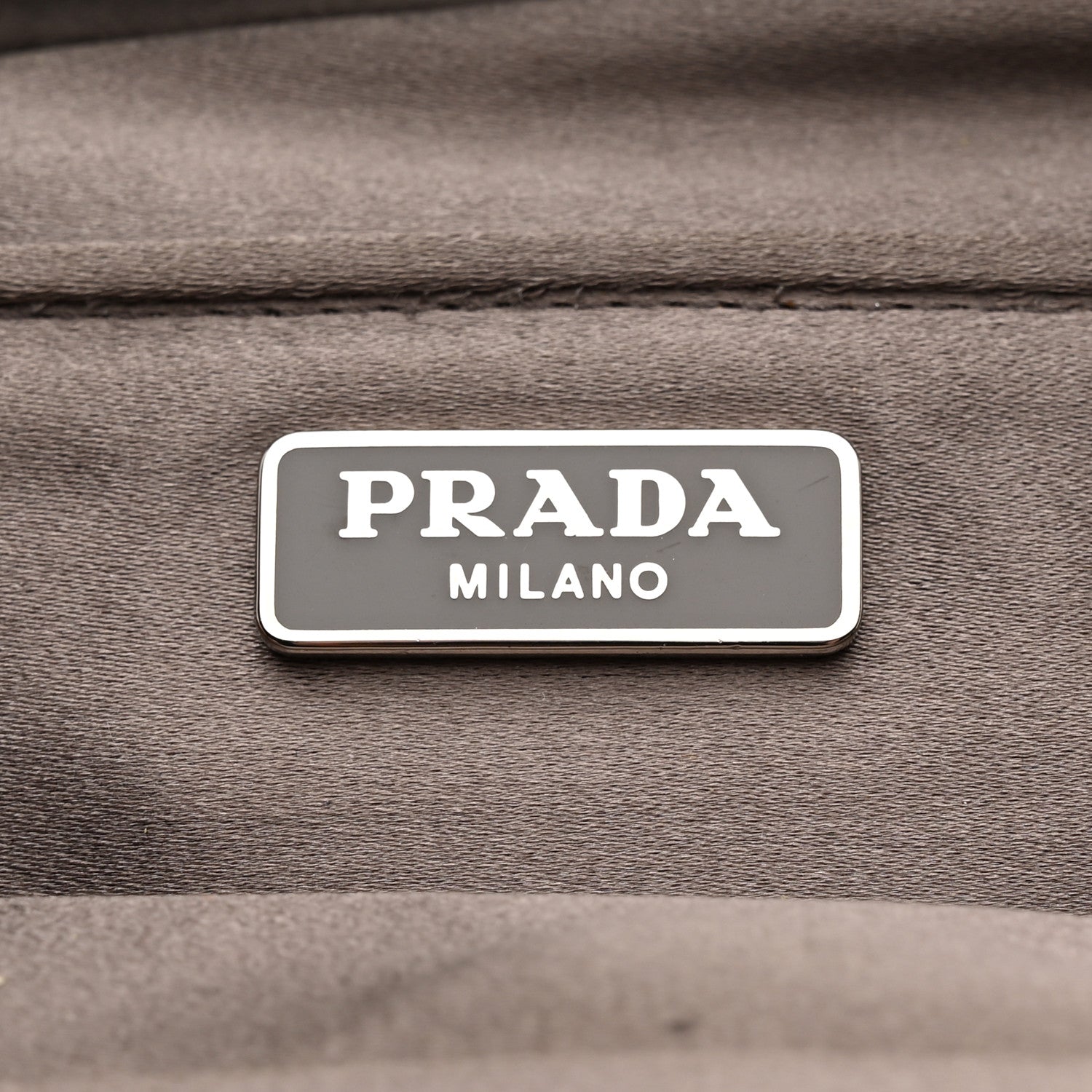 Prada Satin Crystal Clutch Fumo 7 of 9