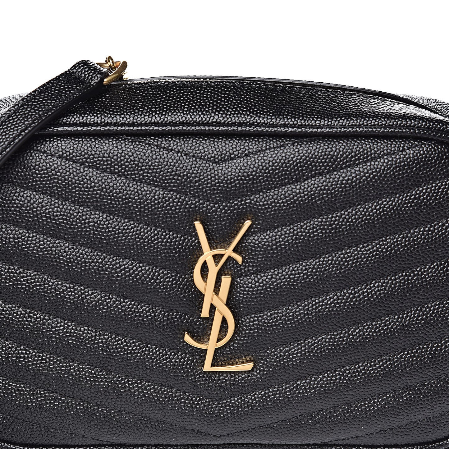 Grain De Poudre Matelasse Monogram Mini Lou Camera Bag Black