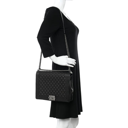 Chanel Caviar Quilted Large Boy Flap Black 3 of 11