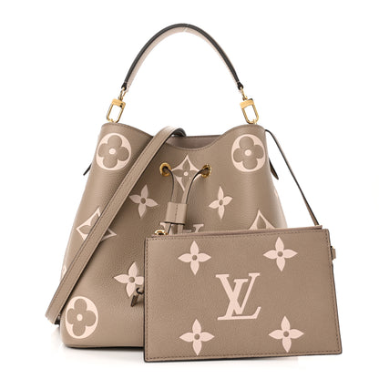 Louis Vuitton Empreinte Monogram Giant Neonoe MM Tourterelle Creme 1 of 8