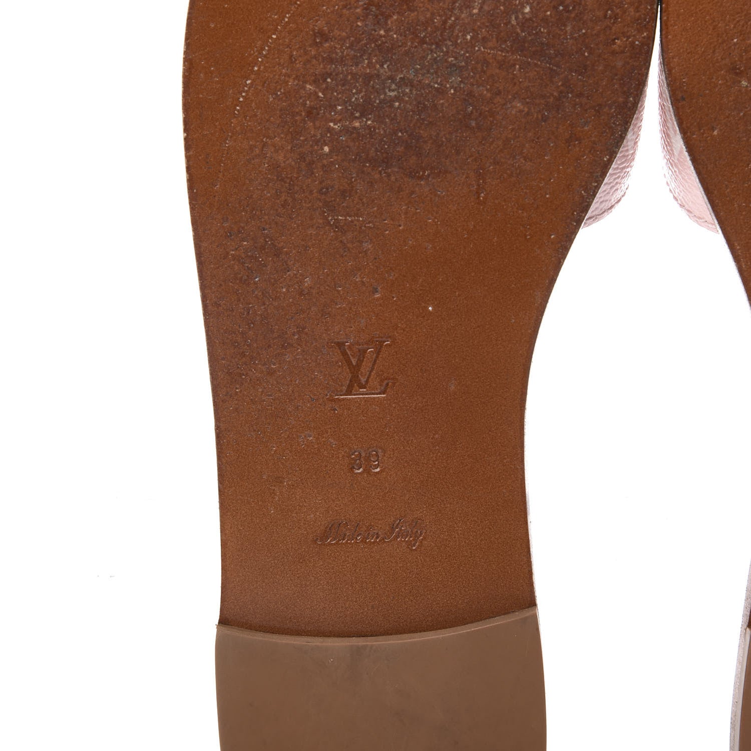 Louis Vuitton Monogram Giant Lock It Flat Mules 39 Rouge Rose 6 of 8
