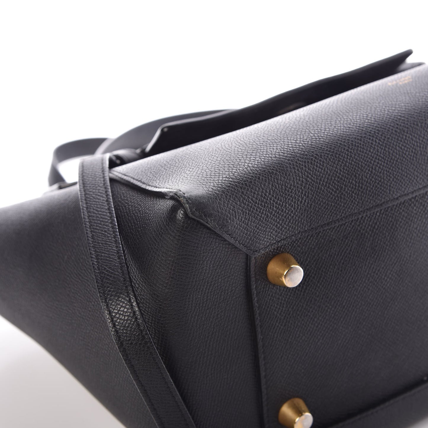 Grained Calfskin Mini Belt Bag Black