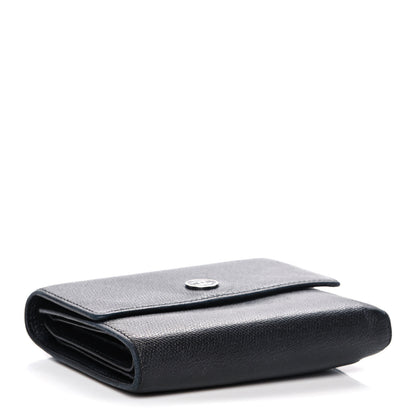 Chanel Grained Calfskin CC Button Flap Wallet Black 4 of 17