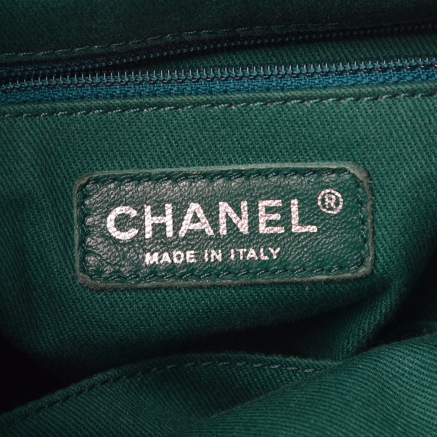 Calfskin Perforated Up In The Air Tote Green