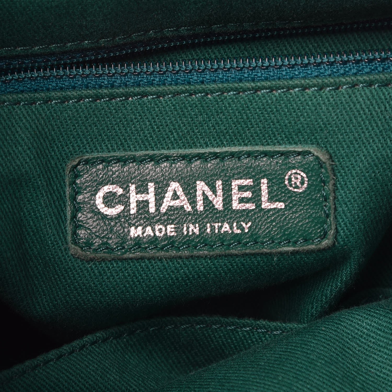 Chanel Calfskin Perforated Up In The Air Tote Green 6 of 7