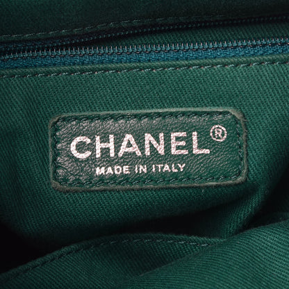 Chanel Calfskin Perforated Up In The Air Tote Green 6 of 7