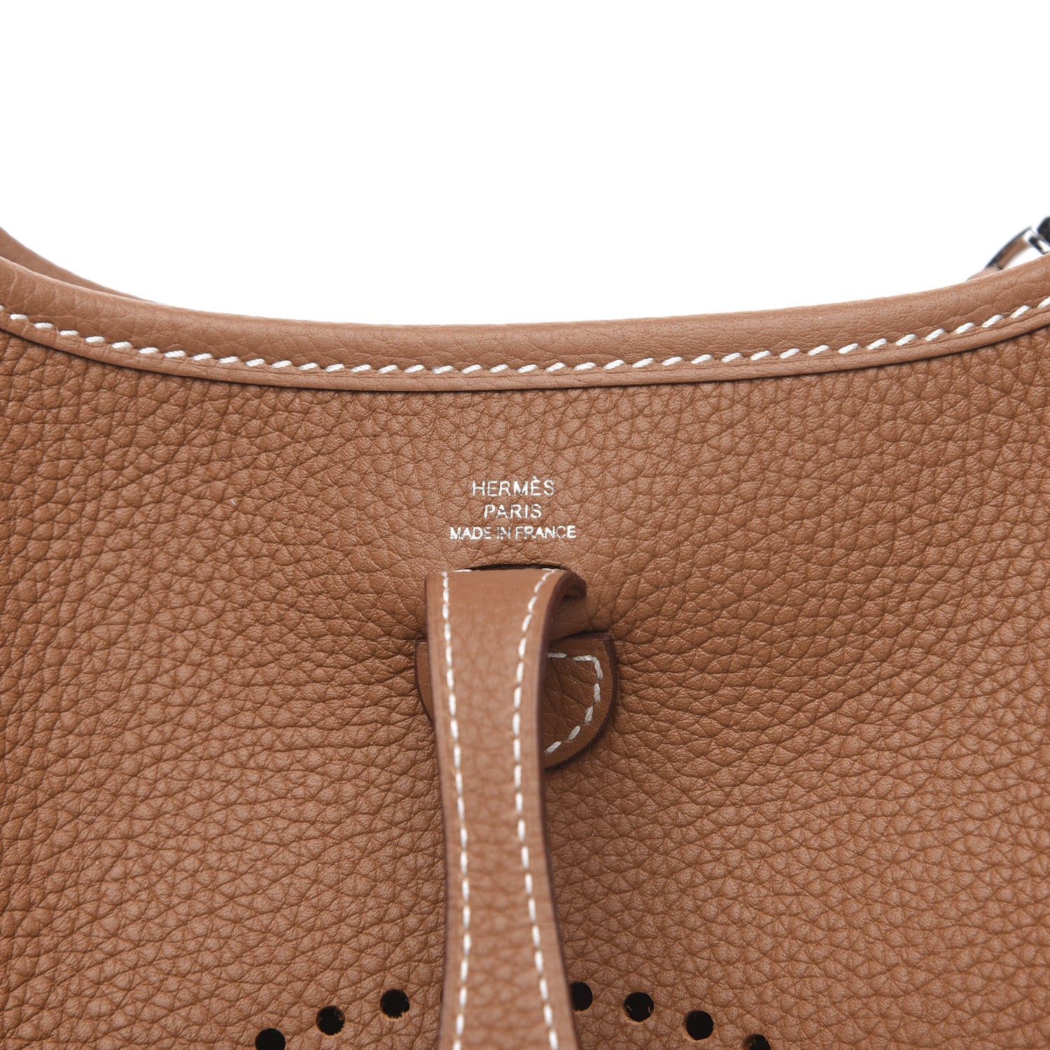 Hermes Taurillon Maurice Amazone Evelyne TPM Gold White 6 of 11