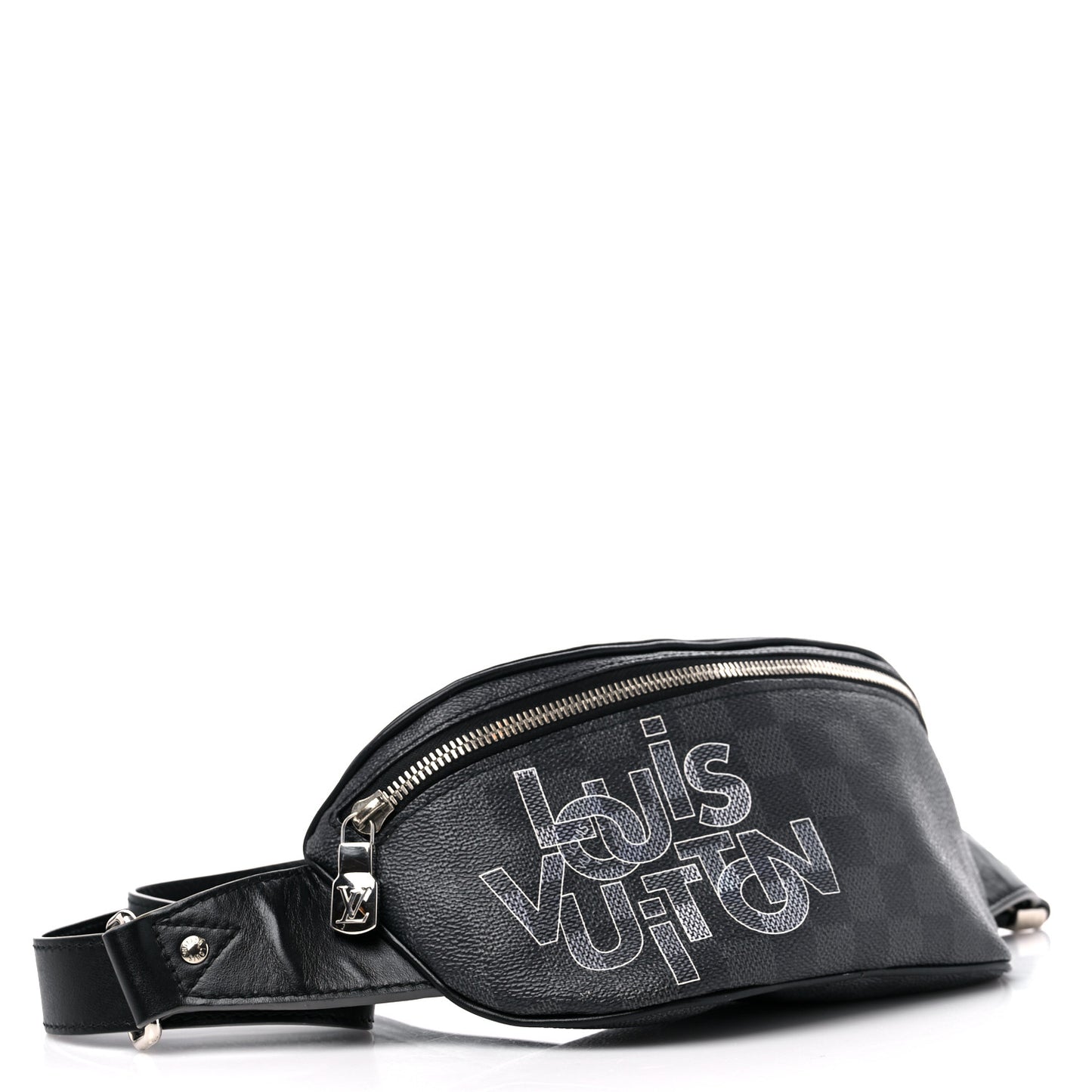 Damier Graphite Logo Campus BumBag Grey