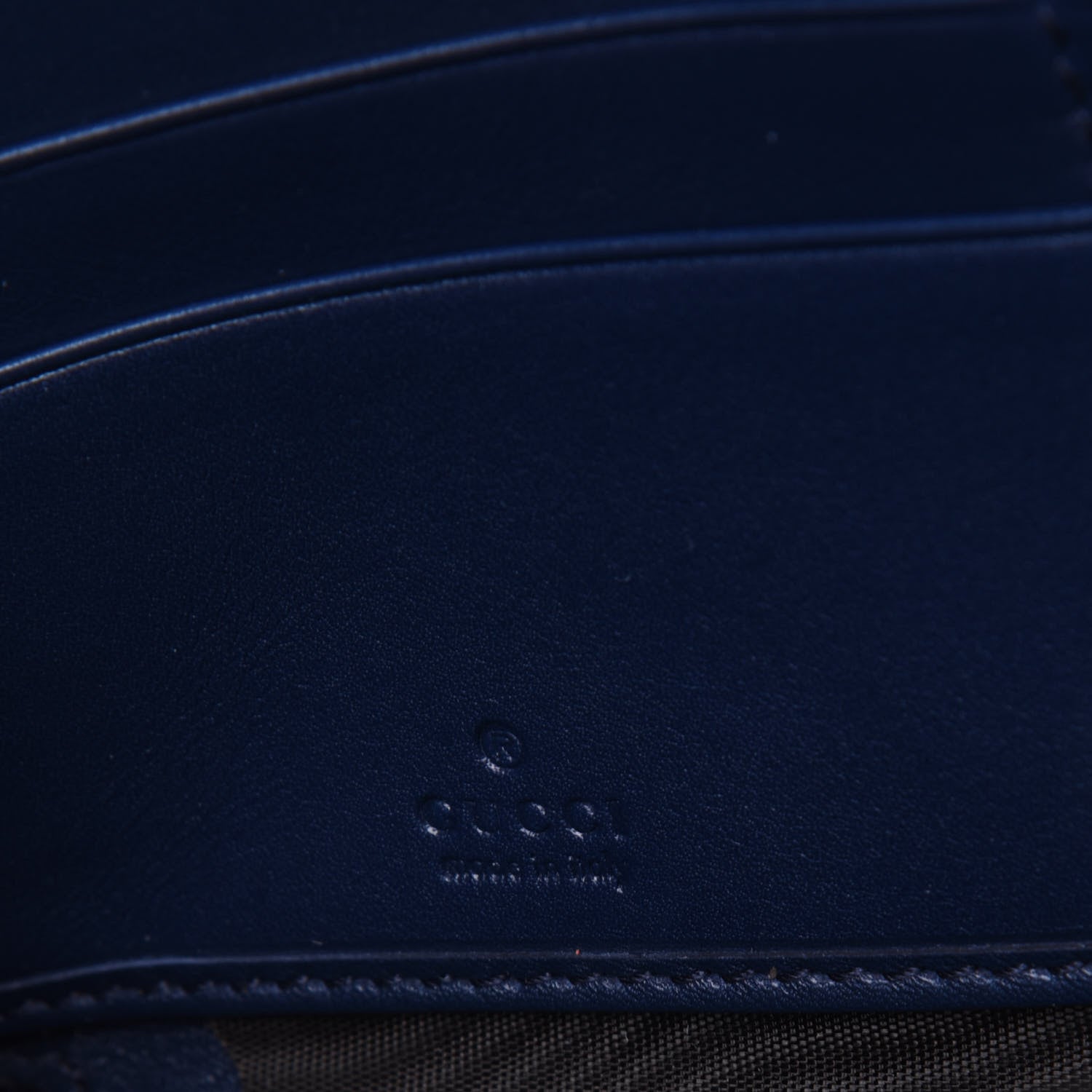 Gucci Calfskin Matelasse GucciGhost GG Marmont Zip Around Wallet Blue Agata Hibiscus Red 7 of 12