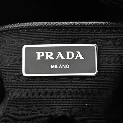 Prada Tessuto Nylon Saffiano Vela Messenger Bag Black 6 of 9
