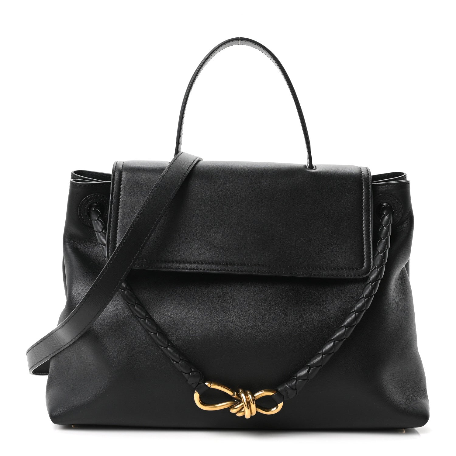 Bottega Veneta Silky Calfskin Medium Ciao Ciao Black 1 of 10