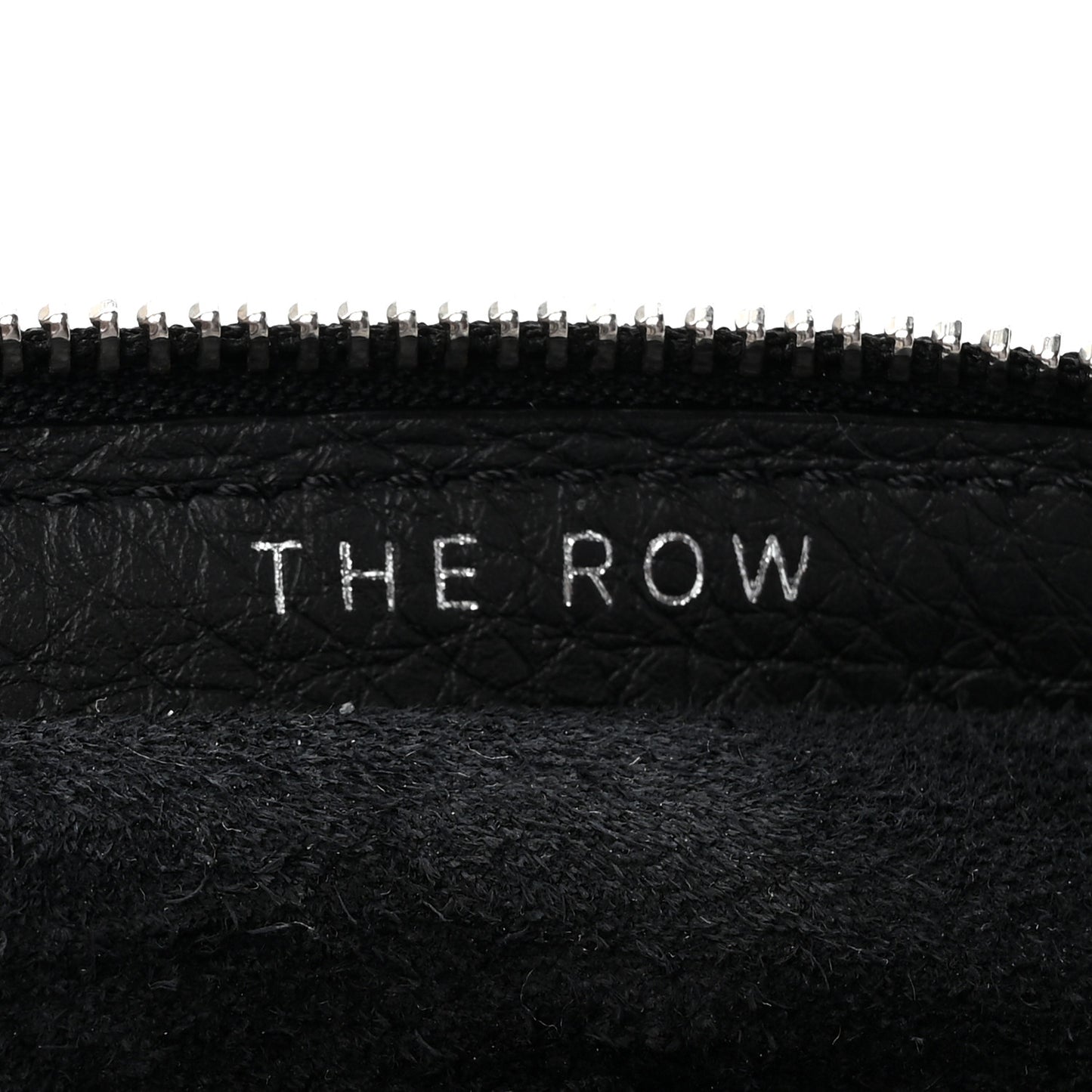 Grained Calfskin Large Slouchy Banana Bag Black