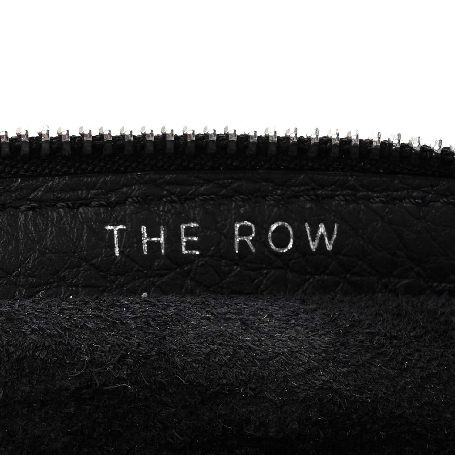 The Row Grained Calfskin Large Slouchy Banana Bag Black 6 of 10