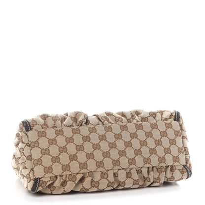 Gucci Monogram Medium D Gold Ring Hobo Dark Brown 3 of 8