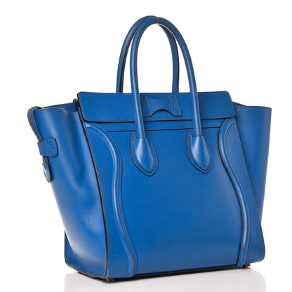 Celine Palmelato Mini Luggage Electric Blue 4 of 12