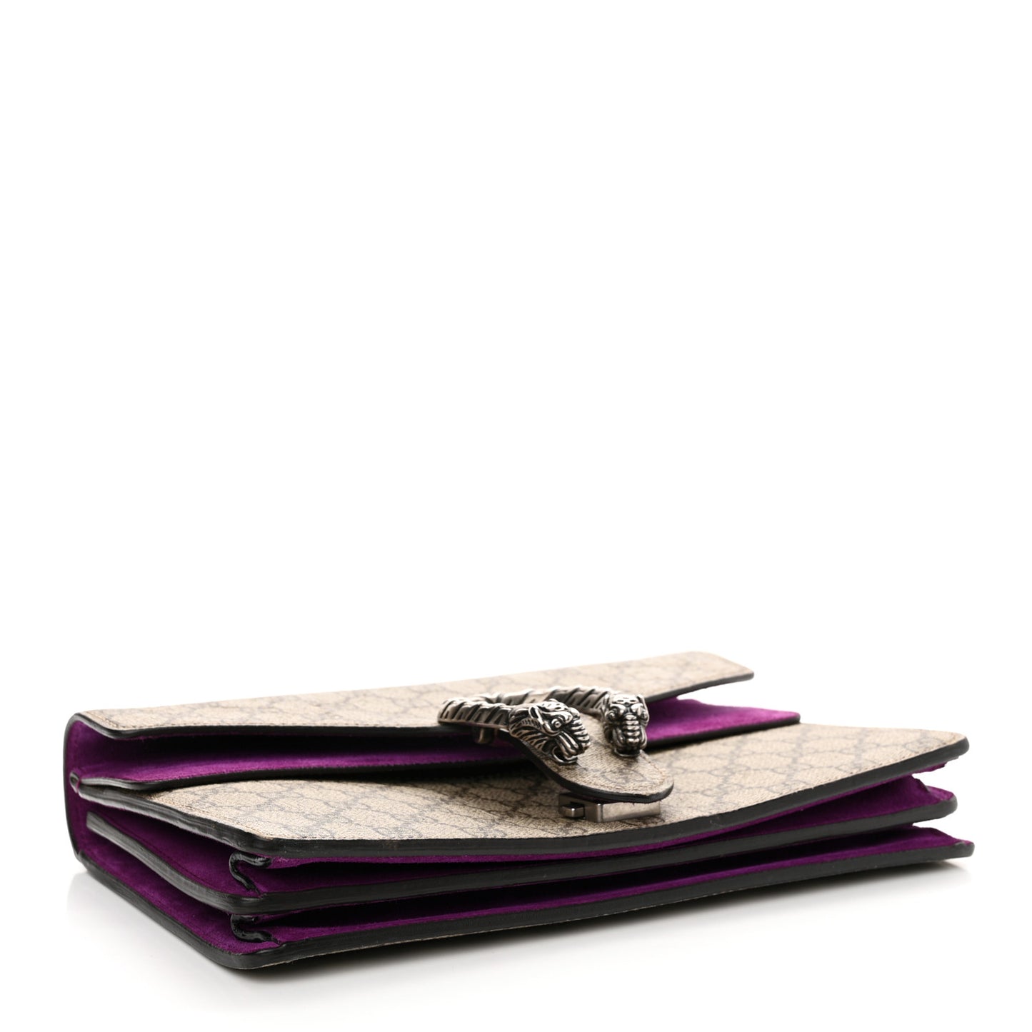 GG Supreme Monogram Suede Small Dionysus Shoulder Bag Purple