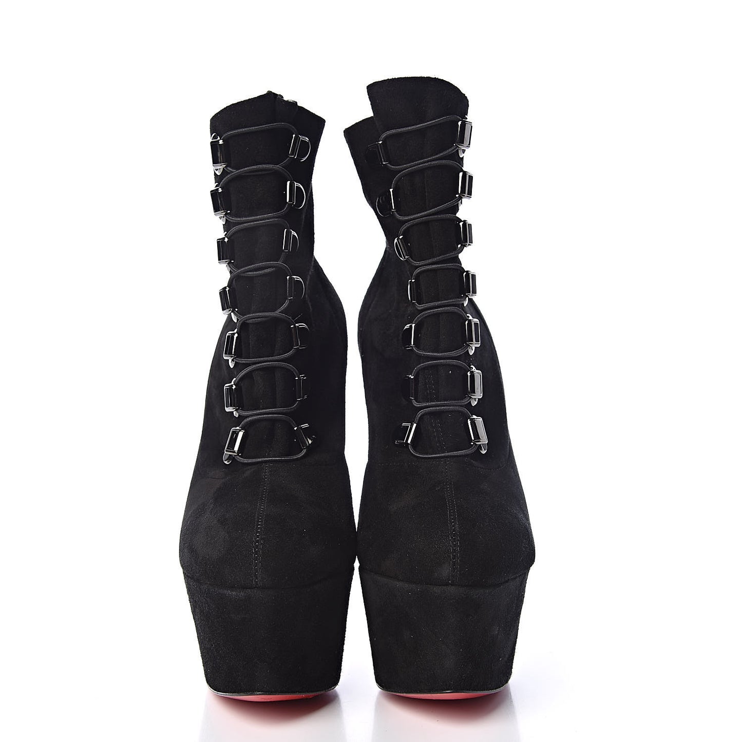 Suede Troopista 160 Platform Ankle Boots 38.5 Black